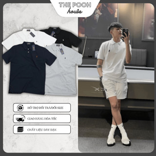 Áo Polo Rap Lau ren Basic Logo Ngựa Thêu - Áo thun cổ bẻ Nam Cotton Cá Sấu cao cấp