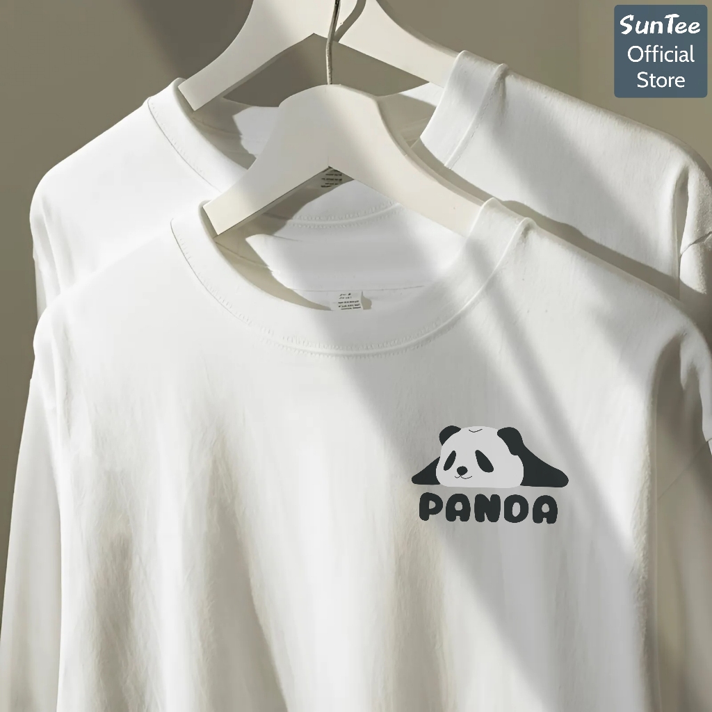 Áo thun dài tay nữ SUNTEE STDT003 form vừa phong cách basic in hình 03 vải cotton 250GSM cao cấp