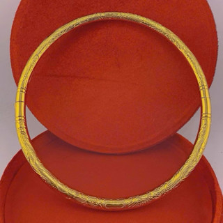  Kiềng cưới cô dâu có kèm hộp đỏ kiềng mạ vàng màu 24 cao cấp 