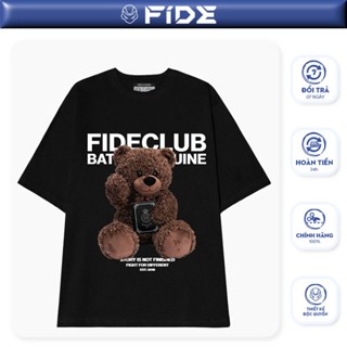 Áo thun FIDE unisex nam nữ form rộng cổ tròn GẤU JOKER