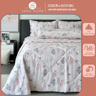 Bộ ga gối mền lụa Tencel Modal bạc hà, set 5 món ga gối chăn trần chất lụa cao cấp mềm mịn