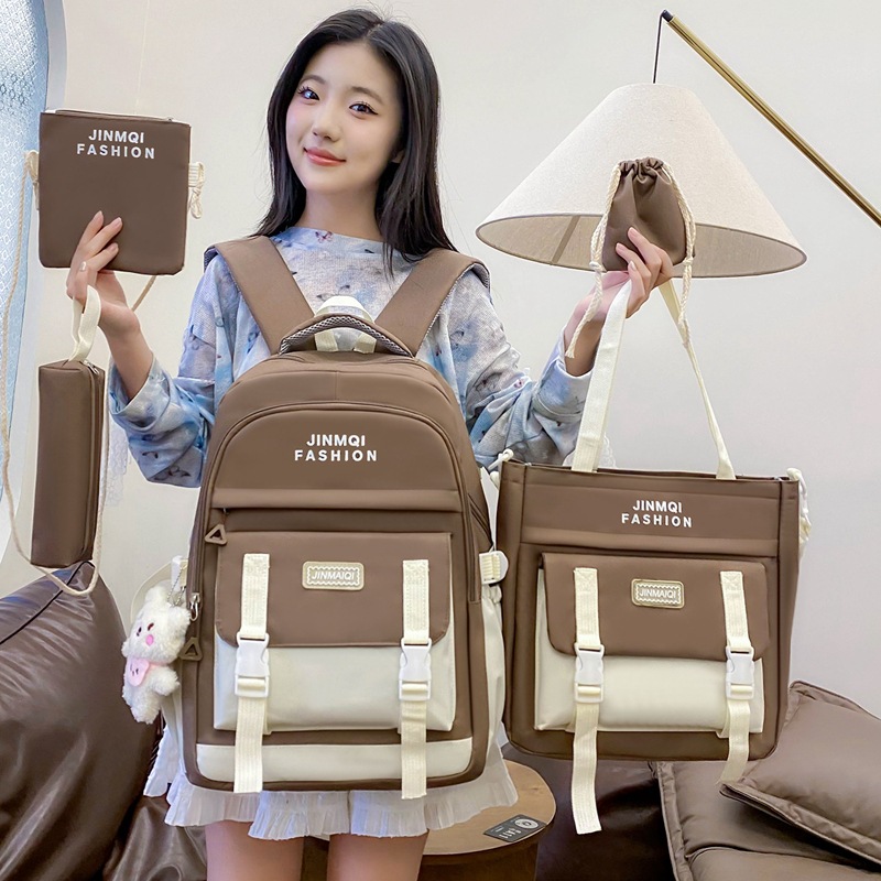 Set bộ balo 4 món Balo đi học tole học thêm đi chơi