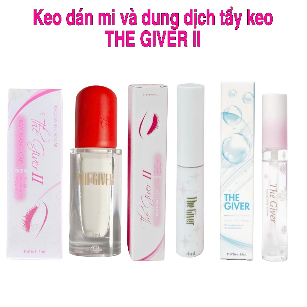 Keo THE GIVER II 5ml (chai lớn) dán mi, keo mi giả cao cấp dành cho thợ make up chuyên nghiệp