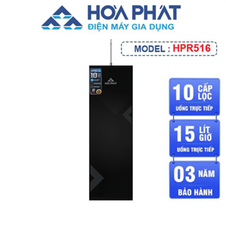 Máy lọc nước RO tủ đứng Hòa Phát HPR516 - Hệ thống 10 lõi - Bảo hành 3 năm