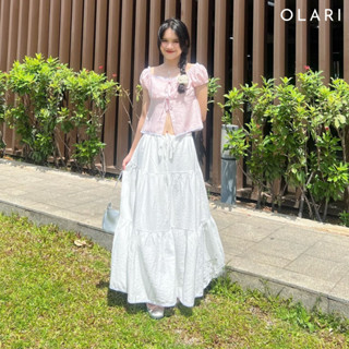 Chân Váy Dài Nữ 3 Tầng OLARI Rút Dây - OL501 - Lony Skirt