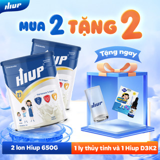 Combo 2 hộp sữa bột HIUP tăng chiều cao cho trẻ từ 2 đến 15 tuổi