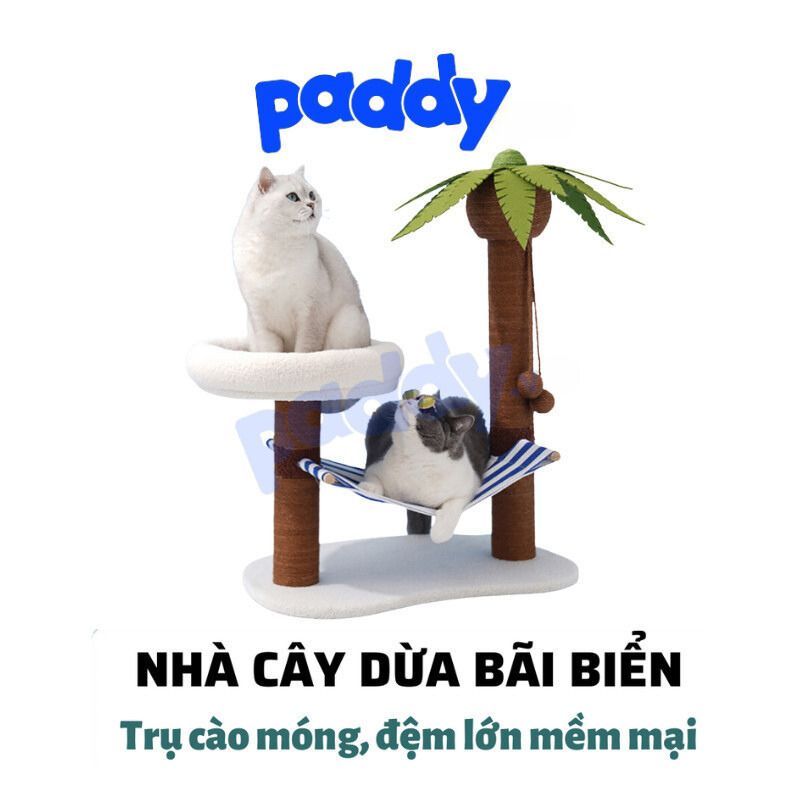 Trụ Cào Móng Mèo Cây Dừa ZEZE Cat Tree