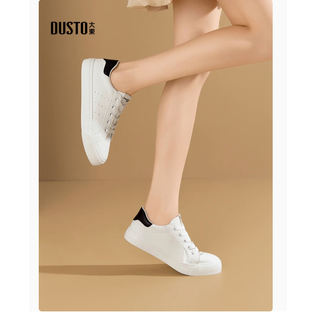 Giày thể thao Dusto DW25Q7711A hàng chính hãng sẵn trắng đen size 40
