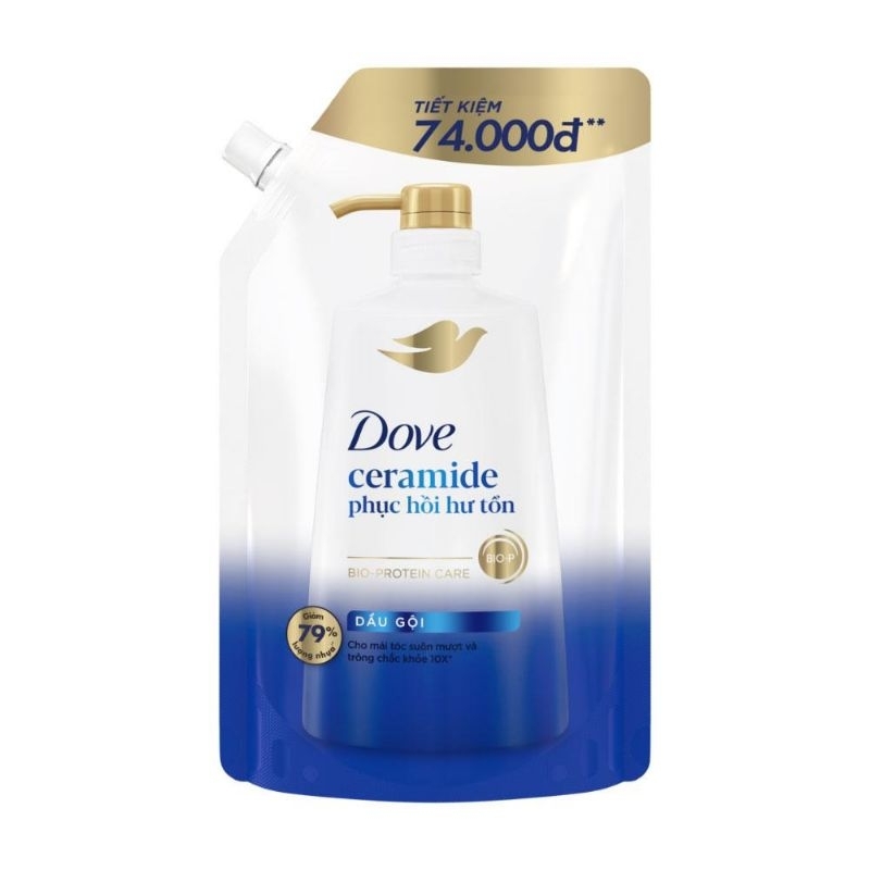 (mẫu mới) Dầu gội Dove 640g túi