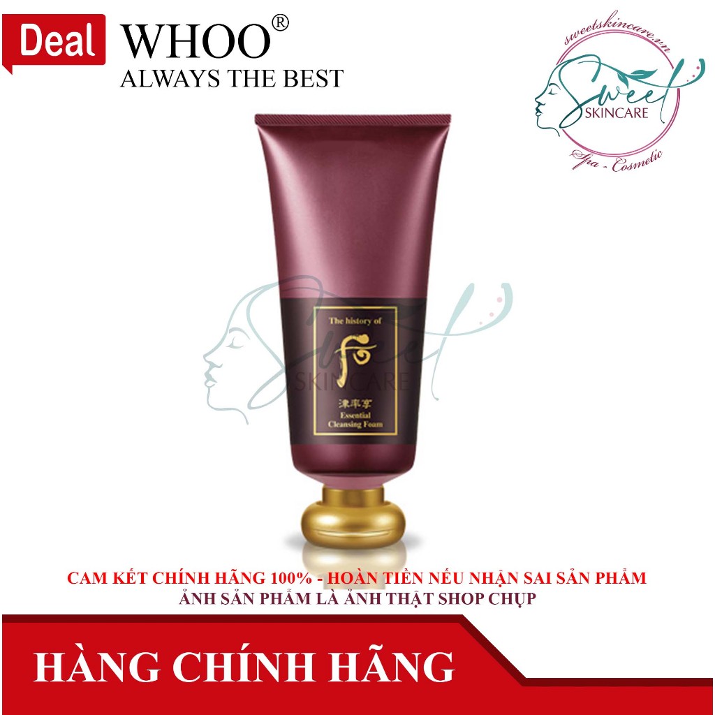 Set Sữa Rửa Mặt [whoo đỏ] Essential Foam Special