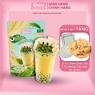 Set trà sữa olong mãng cầu xiêm Bếp Của Mẹ Onici nguyên liệu nấu 12 ly