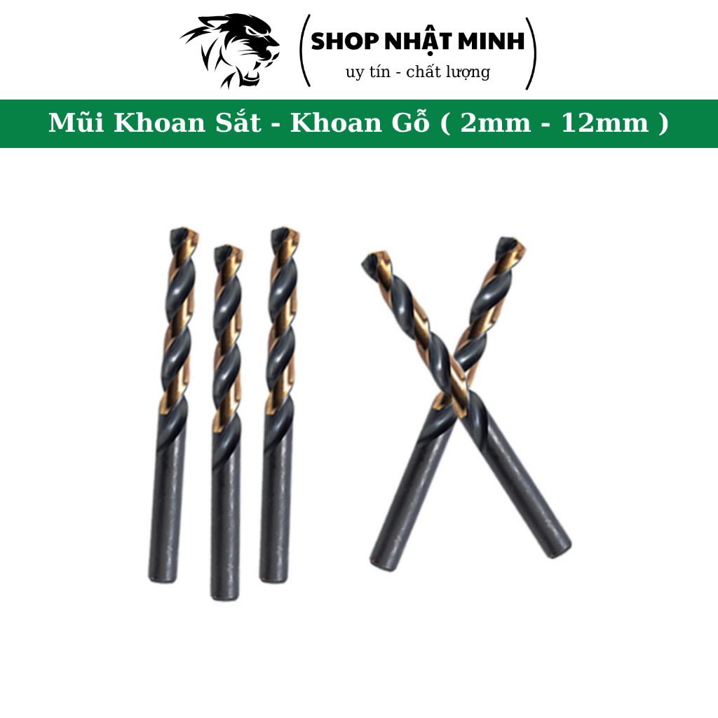 Mũi khoan Sắt , Thép , Inox , Gỗ size 2 đến 10 li