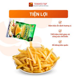 Bột phô mai mặn Tornado, bột phô mai lắc khoai, bột phô mai lắc bắp rang bơ - Gói 100g - Tomato T&P