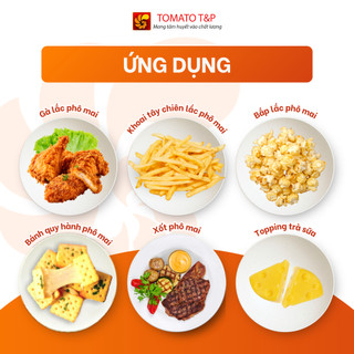Bột phô mai mặn Tornado, bột phô mai lắc khoai, bột phô mai lắc bắp rang bơ - Gói 100g - Tomato T&P
