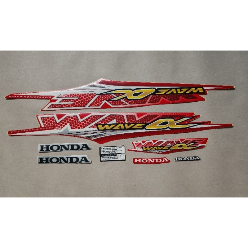 Tem Wave A (3 lớp) màu đỏ đời 2016_Decal