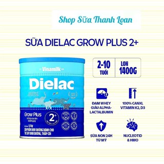 [HSD T10-2026] [Mẫu Mới] COMBO 2 LON Sữa Bột Dielac Grow Plus 2+ HT 1400g (Cho Trẻ Từ 2 - 10 Tuổi).