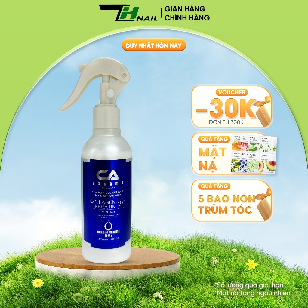 Xịt Dưỡng CANAMA – Bí Quyết Dưỡng Ẩm Và Làm Mềm Tức Thì - 220ml