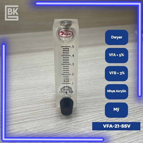Bộ đo lưu lượng, Dwyer, VFA 21 SSV