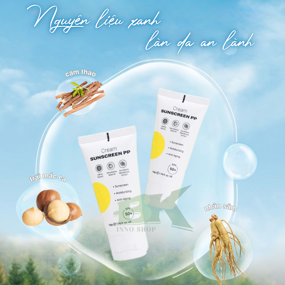 Kem Chống Nắng PURE PERFECT Bảo Vệ Da Toàn Diện, Ngăn Lão Hóa, Dưỡng Ẩm, Không Nhờn Rít, Thoải Mái Cả Ngày | BK INNO