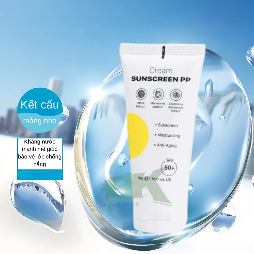 Kem Chống Nắng PURE PERFECT Bảo Vệ Da Toàn Diện, Ngăn Lão Hóa, Dưỡng Ẩm, Không Nhờn Rít, Thoải Mái Cả Ngày | BK INNO