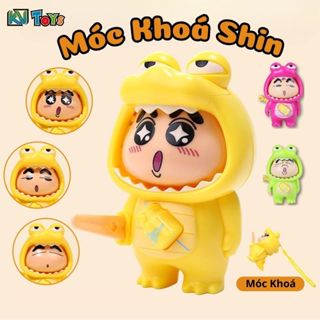Đồ Chơi Móc Khoá Shin Hình Khủng Long Thay Đổi Biểu Tượng Cảm Xúc Khuôn Mặt, Búp Bê Thay Đổi Khuôn Mặt Dễ Thương cho Bé
