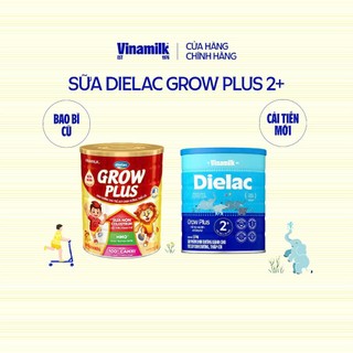 (HSD T4-2028) (Mẫu Mới) Sữa Bột Vinamilk Dielac Grow Plus 2+ Hộp 1400g.