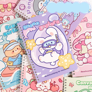 Sổ ghi chép a5 120 trang giấy tone ấm chống chói kẻ ngang lò xo kép bìa cứng hxgs