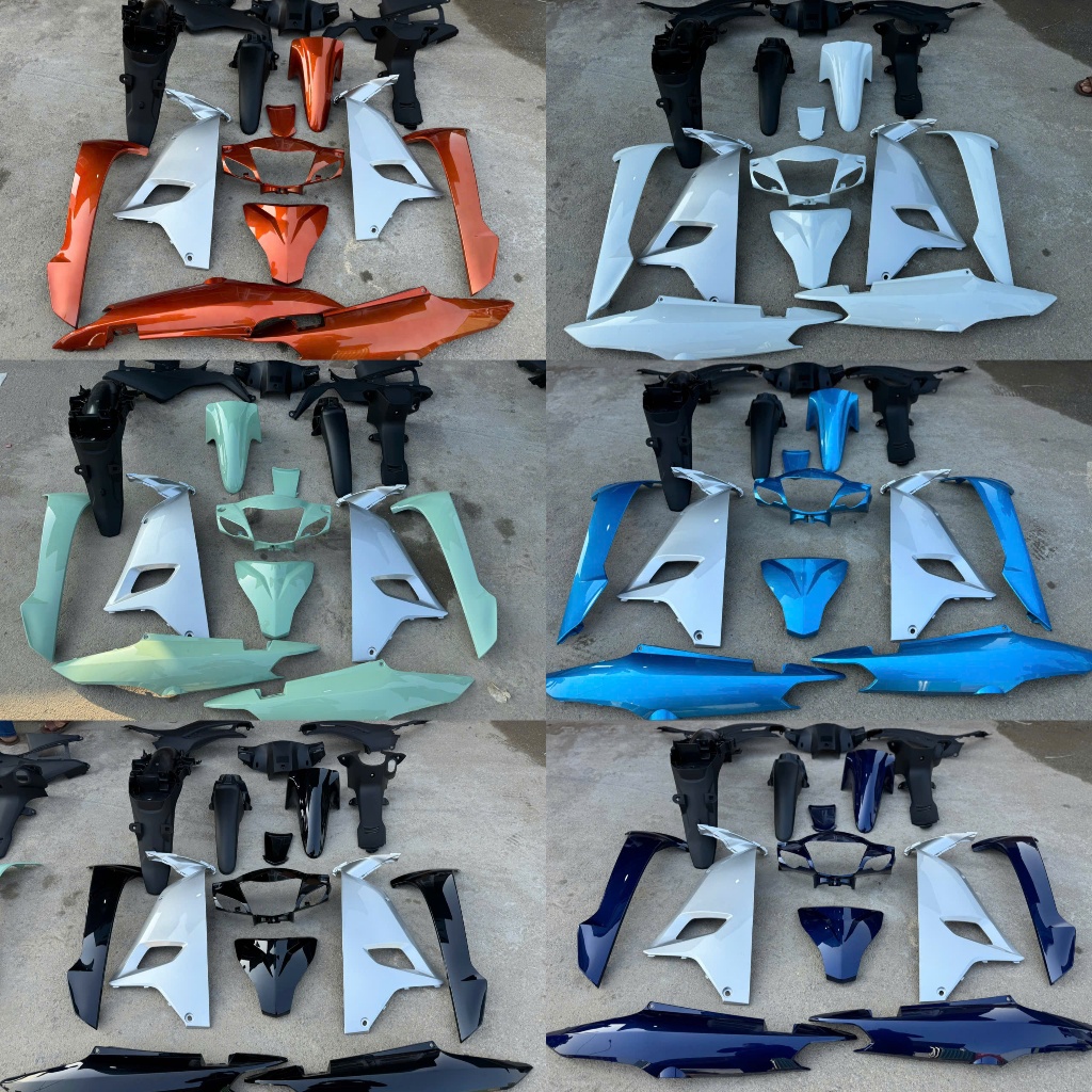 Dàn Áo - Bộ Vỏ Nhựa Wave 2017-2022 Alpha 110cc ( kèm tem ) Nhựa ABS Chuẩn Zin