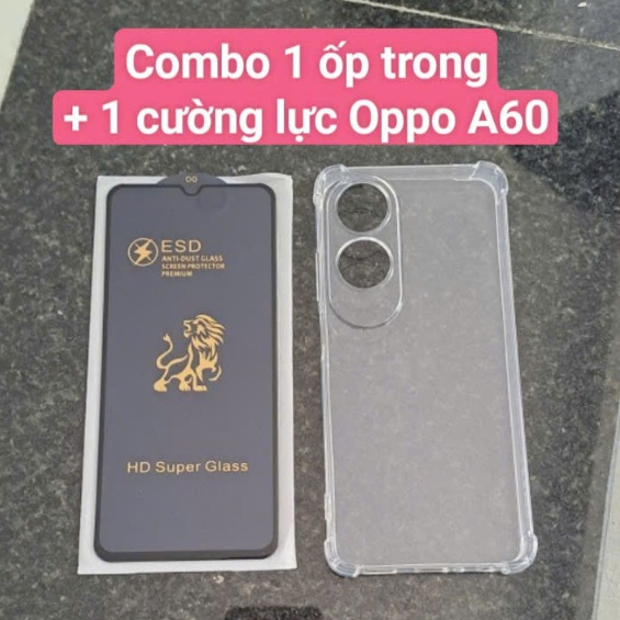 [OPPO A60] (HÀNG LOẠI 1), ỐP LƯNG TRONG CHỐNG SỐC ẠI DÙNG CHO DÒNG MÁY OPPO A60, ỐP MỀM, DẺO