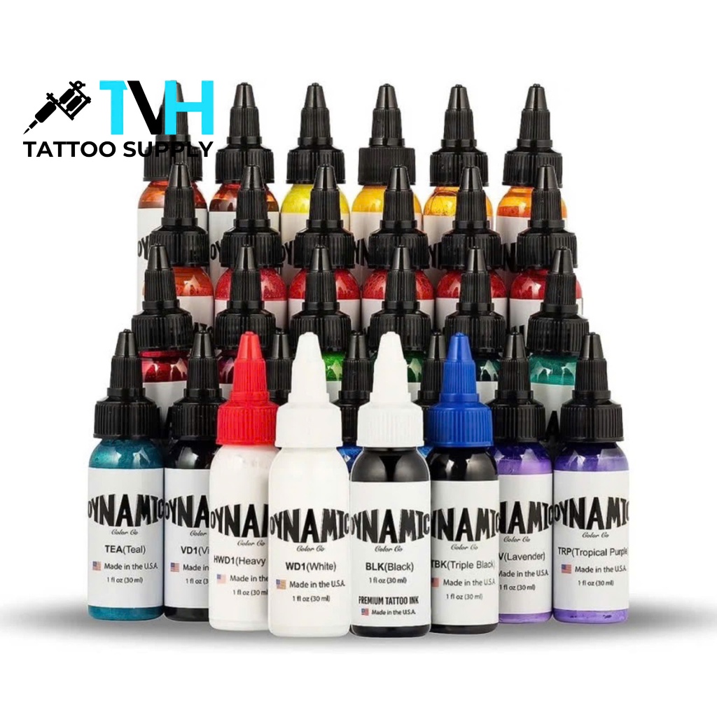 Mực Màu DYNAMIC - Lọ 1OZ - DYNAMIC Chính Hãng USA - Sử Dụng Xăm Hình Nghệ Thuật Tattoo - Full Màu | 