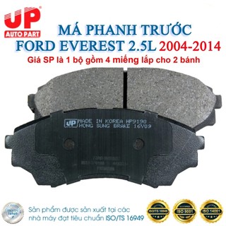 Má phanh, Bố thắng đĩa trước ô tô FORD EVEREST 2.5L Diesel đời 2004 - 2014 UP PARTS OEM