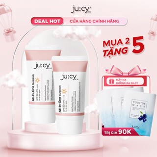   MUA 2 TẶNG 5 MASK  COMBO 2 Kem Chống Nắng JU:CY  Jucy  All In One Hàn Quốc 50ml 
