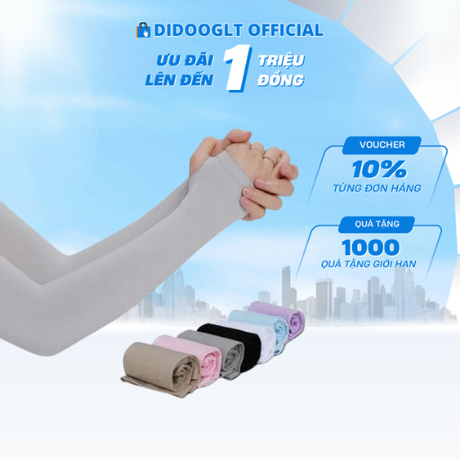 Găng tay chống nắng xỏ ngón Didooglt đi xe máy, chống tia UV, co giãn 4 chiều