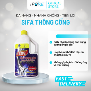 Dung Dịch Thông Cống Cực Mạnh SIFA, Thông Tắc Bồn Cầu, Lavabo, Đường Ống, Chậu Rửa Bát | IPURE