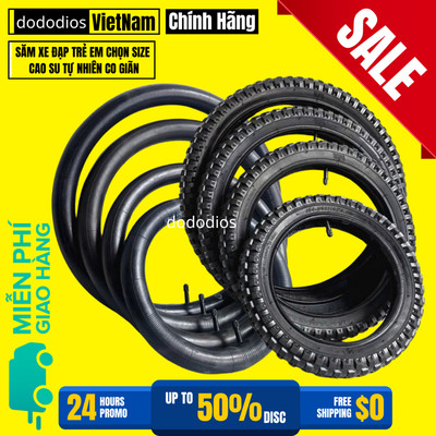 Săm Lốp Xe Đạp Trẻ Em Đủ Cỡ 12 14 16 18 20 Inch Rộng 2.125 inch và 2.4 inch Cao Su Tự Nhiên Chính Hãng Dododios