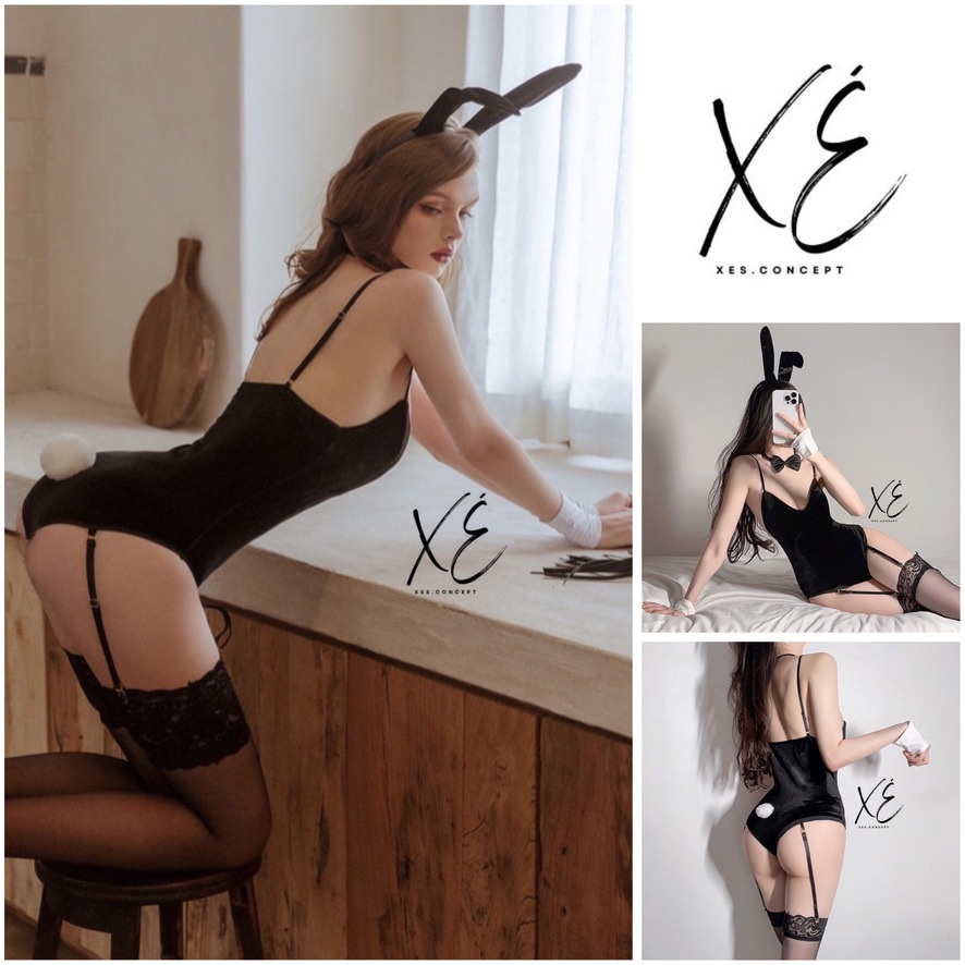 Cosplay đồ hoá trang - Bộ đồ hoá trang thỏ xinh trắng Playboy ( Cosplay C6)
