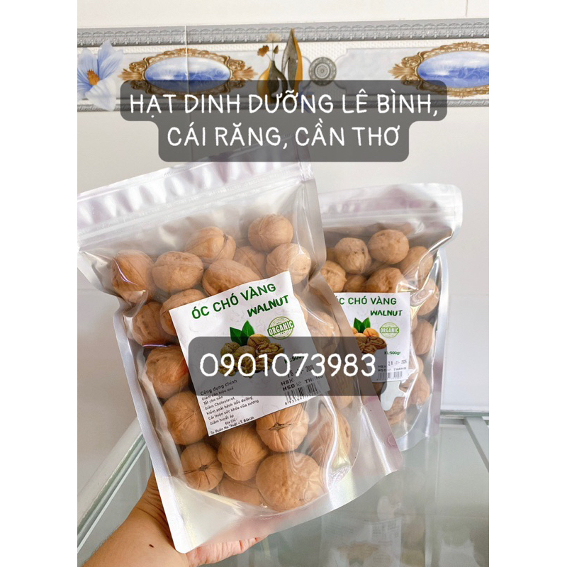Hạt óc chó Mỹ còn vỏ kèm đồ khui (500g)