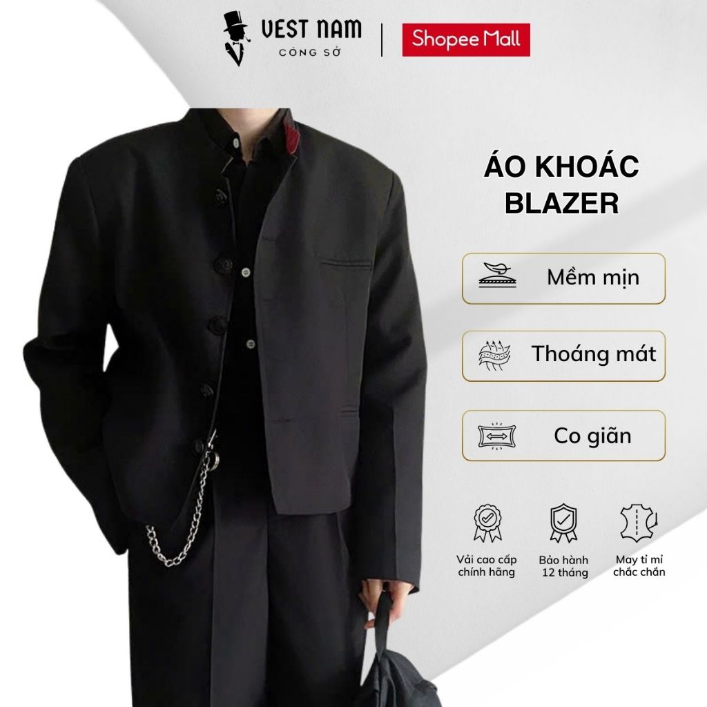 Áo Khoác Nam Croptop Phá Cách , Trẻ Trung Năng Động - Blazer For Mens