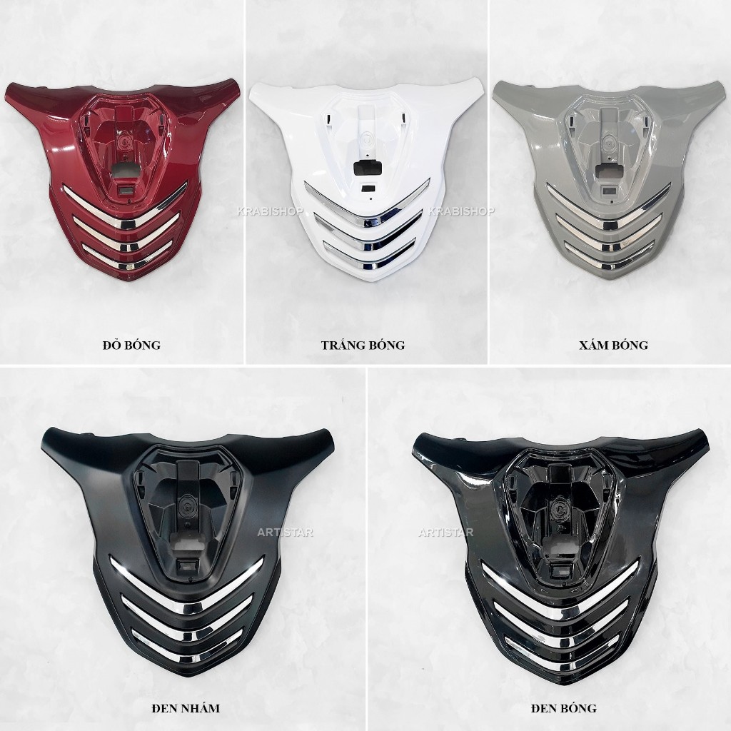 Mặt Nạ Xe SH 3 Sọc Mạ Crom Artistar – Dòng 125i/150i/160i SH 2020–2025