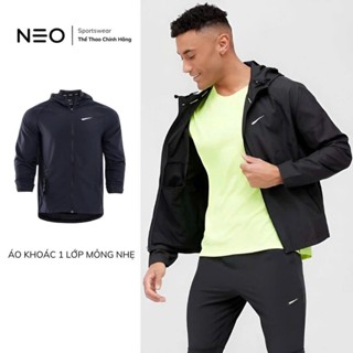 [Chính Hãng N.KE] Áo Khoác Thể Thao Nam Chạy Bộ Có Mũ Mỏng Nhẹ Essential Running Neoshopvn JM011