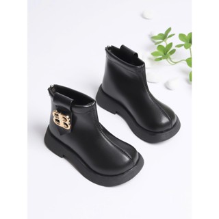 Sz22-31 [ƯU ĐÃI] Giày boot bé trai/gái form dáng sang chảnh, chất da mềm, lớp lót nhung êm, khoá kéo dễ sử dụng 310