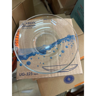Set 6 đĩa thuỷ tinh kê chén Thái Lan