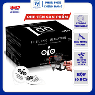 Bao cao su OiO siêu mỏng 001, nhiều gel bôi trơn, hương thơm gân gai, kéo dài thời gian quan hệ