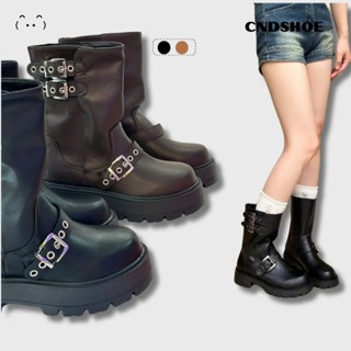 (FREESHIP) Giày Boot Nữ Ống Ngắn Chất Da Pu Cao Cấp, Bốt Nữ Khuy Ngang Dáng Cao Bồi - Birken Boots