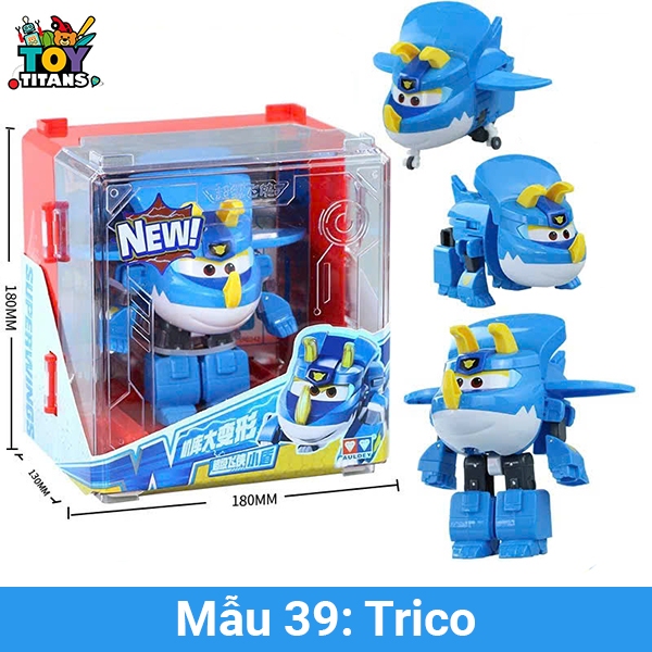  Đội bay siêu đẳng SUPERWINGS - Nhân vật robot biến hình Đội Bay Siêu Đẳng - Cỡ Vừa 
