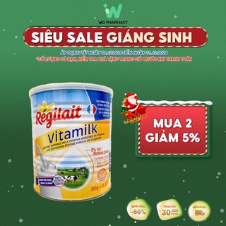 Sữa bột dinh dưỡng tách béo  REGILAIT VITAMILK tăng cường đề kháng toàn vẹn