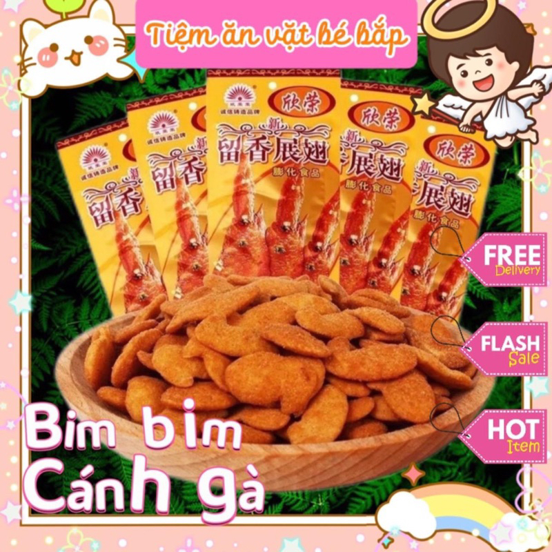 30 GÓI Bim Bim Cánh Gà Chiên Giòn Nội ĐỊa Trung, Bimbim Cánh Gà Chiên Giòn Hàng Trung, đồ 1k Tiệm ăn