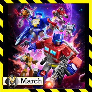 Mô hình hộp mù lắp ráp Robo Blokees Transformers Shining Version - Blind Box robot biến hình