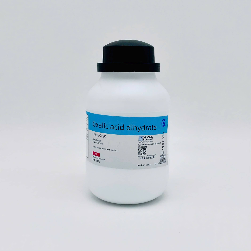 Hóa chất Oxalic Acid dihydrate (AR, Chai 500G, XIlong, Cas 6153-56-6)