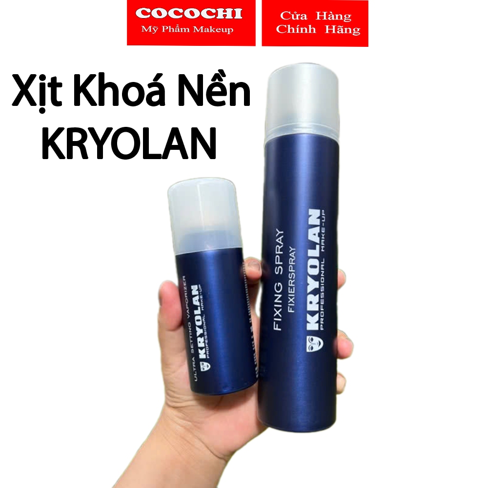 XỊT KHOÁ NỀN KRYOLAN ULTRA SETTING VAPORIZER khóa nền chống trôi trượt giữ tone make up đẹp cả ngày 